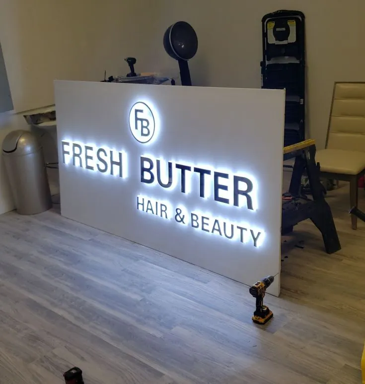 Backlit Reception Lightbox