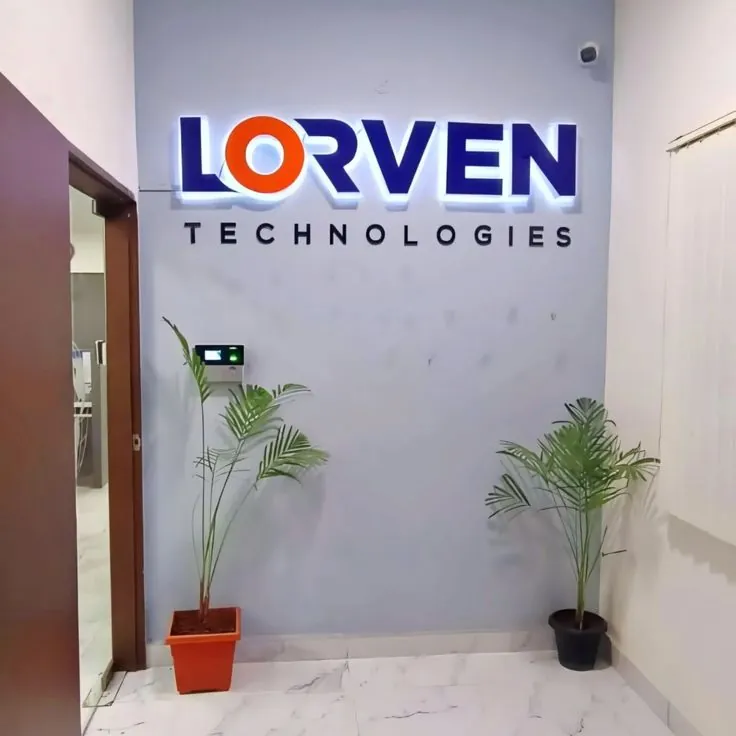 Office reception 3D letters