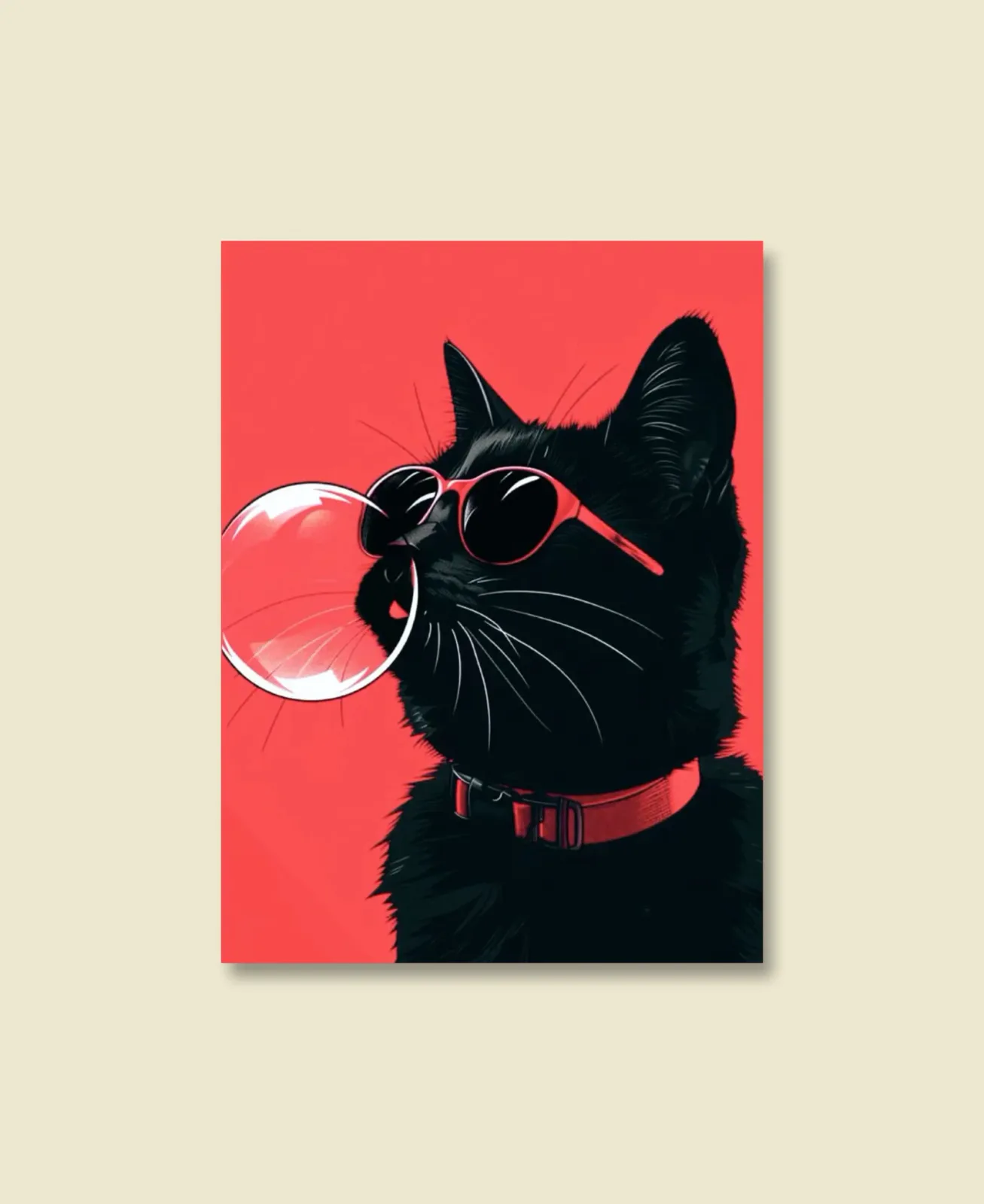 Cool cat canvas art