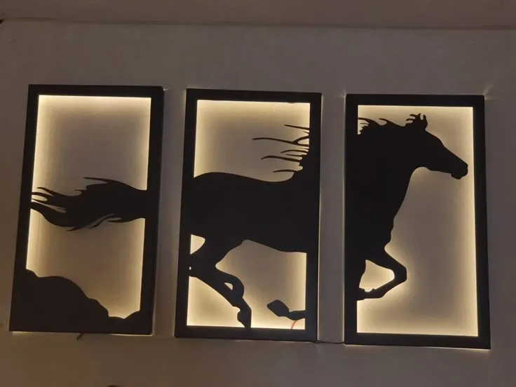 Ornate framed laser-cut metal panel