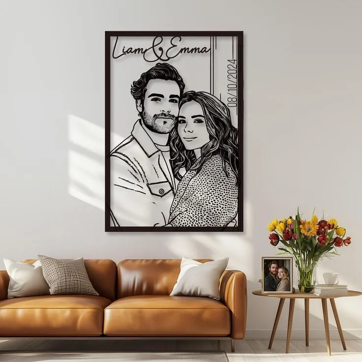 Laser-Cut Metal Wall Art