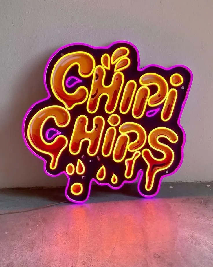 Full colour graffiti neon sign