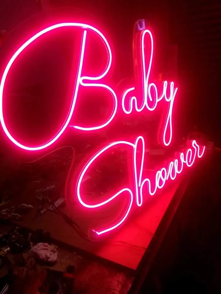 Baby Shower Event Neon