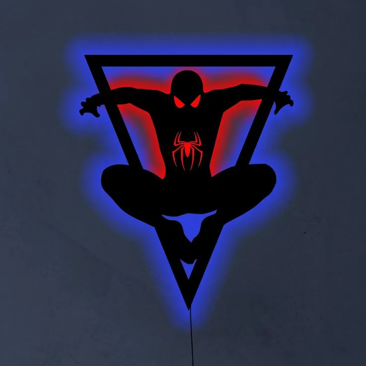 Spider-Man figure in a triangle